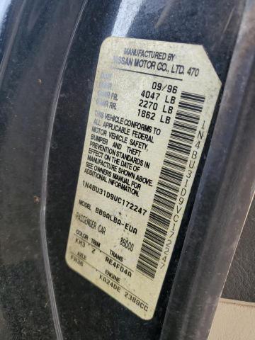 1N4BU31D9VC172247 - 1997 NISSAN ALTIMA XE BLACK photo 12