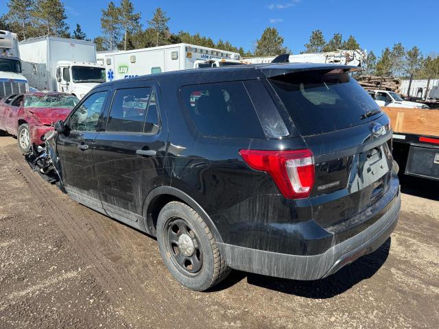 1FM5K8AR6HGD60108 - 2017 FORD EXPLORER POLICE INTERCEPTOR أسود صورة 3