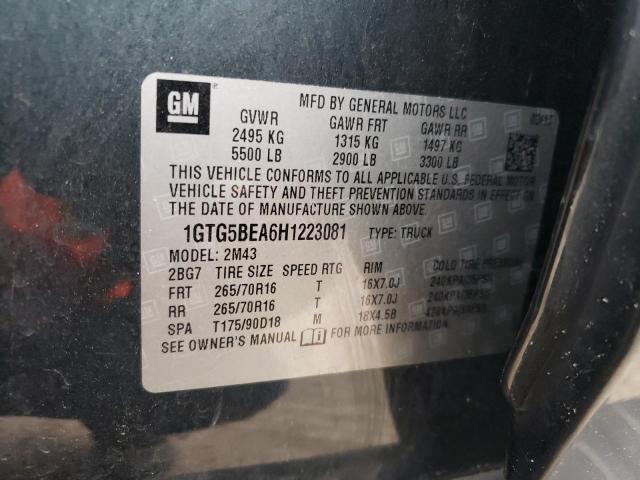 1GTG5BEA6H1223081 - 2017 GMC CANYON CHARCOAL photo 13