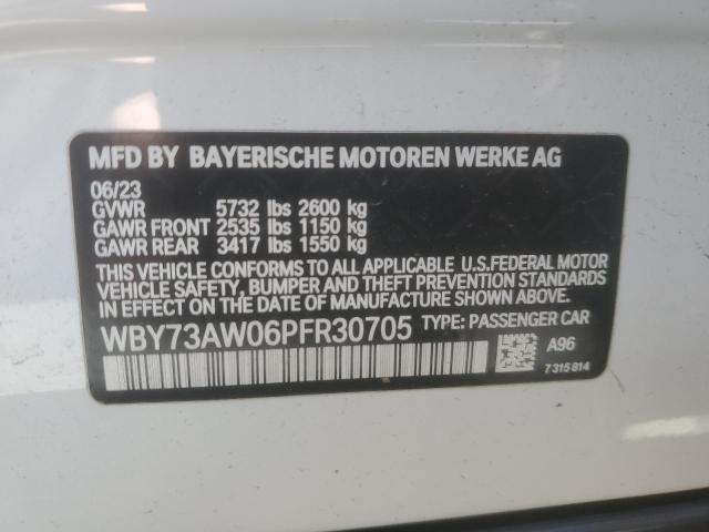WBY73AW06PFR30705 - 2023 BMW I4 EDRIVE 40 WHITE photo 12