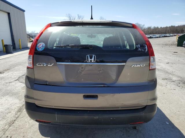 5J6RM4H38EL000569 - 2014 HONDA CR-V LX GRAY photo 6