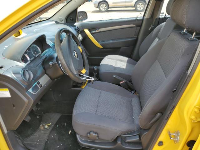 KL1TD56638B086843 - 2008 CHEVROLET AVEO BASE YELLOW photo 7