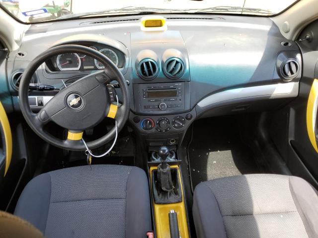 KL1TD56638B086843 - 2008 CHEVROLET AVEO BASE YELLOW photo 8