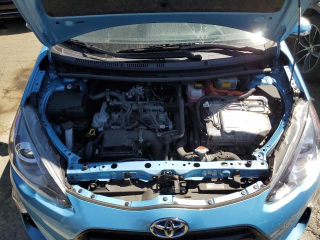 JTDKDTB33F1107763 - 2015 TOYOTA PRIUS C BLUE photo 11