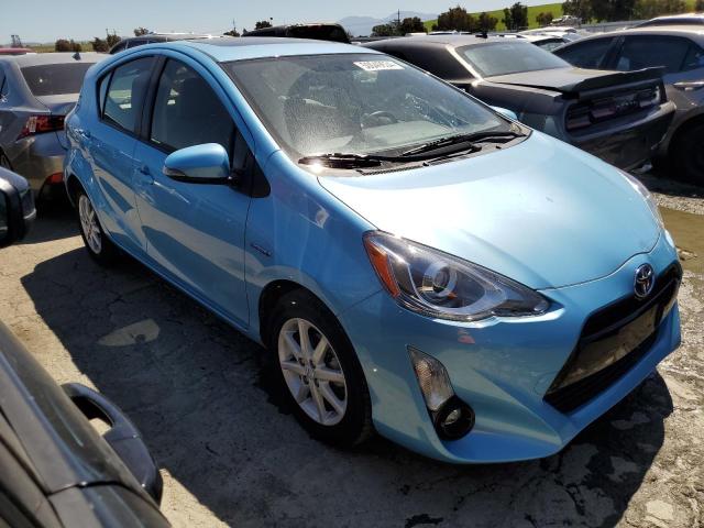 JTDKDTB33F1107763 - 2015 TOYOTA PRIUS C BLUE photo 4