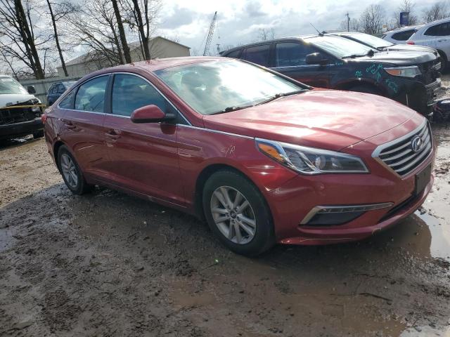 5NPE24AF9FH091534 - 2015 HYUNDAI SONATA SE RED photo 4