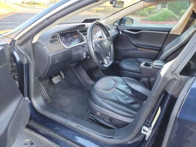 5YJSA1AG1DFP05114 - 2013 TESLA MODEL S Կապույտ լուսանկար 5
