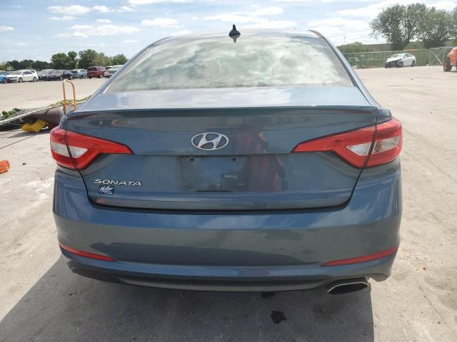 5NPE24AF7GH304014 - 2016 HYUNDAI SONATA SE BLUE photo 6