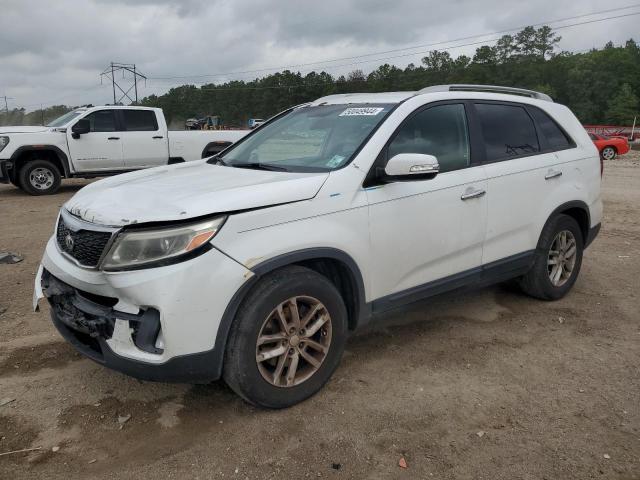 5XYKT4A66EG447573 - 2014 KIA SORENTO LX WHITE photo 1