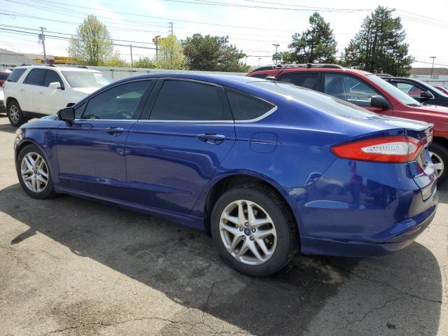 3FA6P0H7XDR290105 - 2013 FORD FUSION SE BLUE photo 2