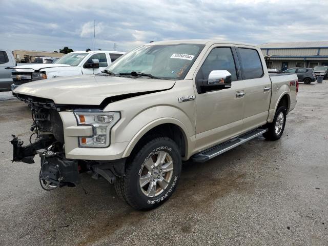 1FTEW1EF8HKD07259 - 2017 FORD F150 SUPERCREW BEIGE photo 1