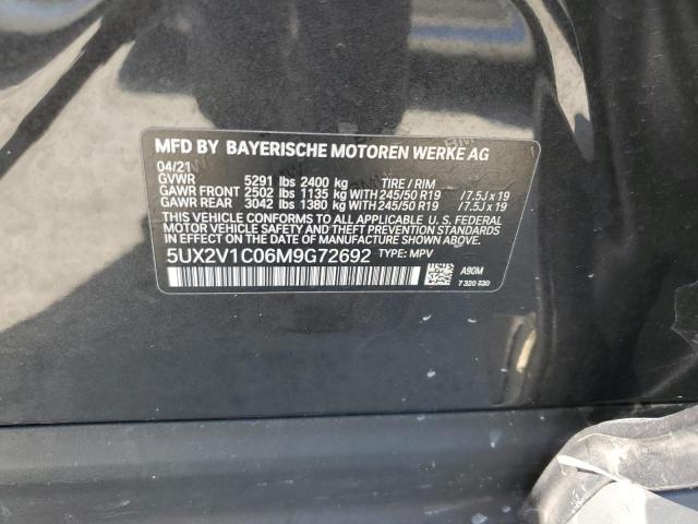 5UX2V1C06M9G72692 - 2021 BMW X4 XDRIVE30I BLACK photo 13