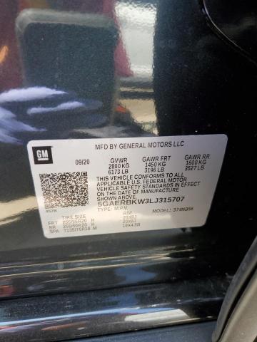 5GAERBKW3LJ315707 - 2020 BUICK ENCLAVE ESSENCE 绿色 照片 13