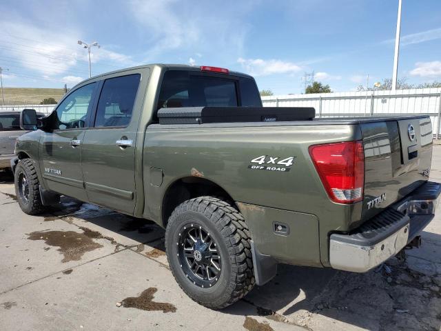 1N6AA07B35N546095 - 2005 NISSAN TITAN XE GREEN photo 2