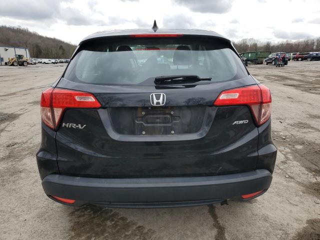 3CZRU6H31GM749114 - 2016 HONDA HR-V LX BLACK photo 6