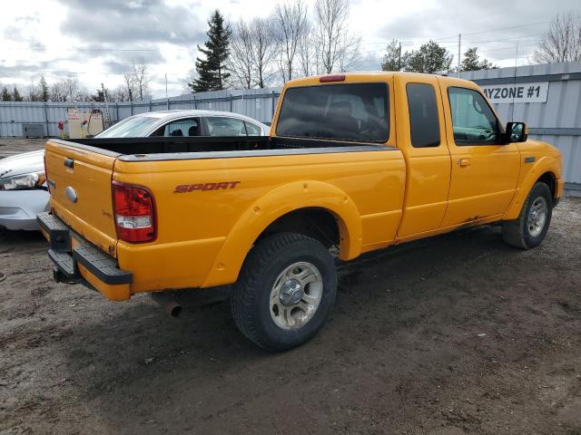 1FTYR44U88PA10923 - 2008 FORD RANGER SUPER CAB YELLOW photo 3