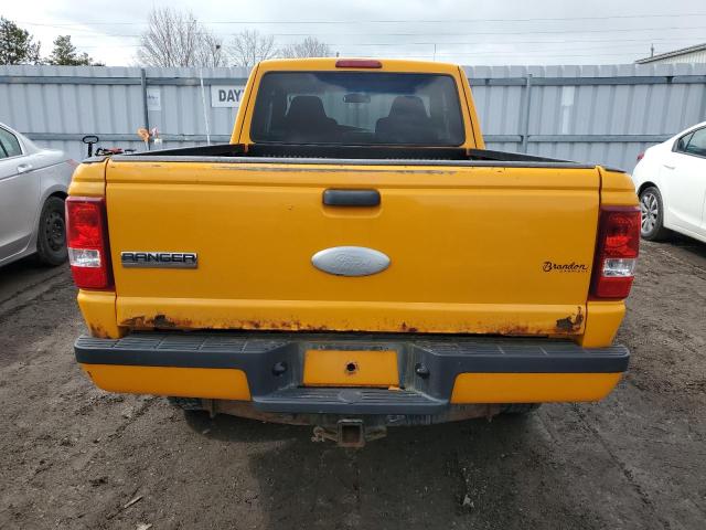 1FTYR44U88PA10923 - 2008 FORD RANGER SUPER CAB YELLOW photo 6