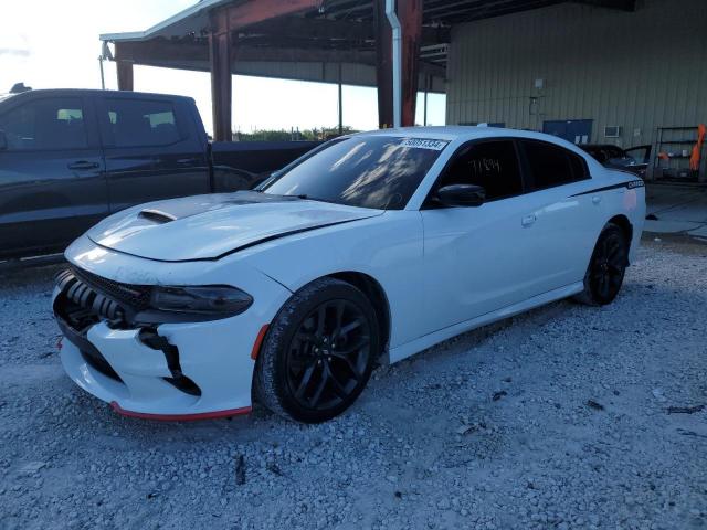 2C3CDXHG2KH662189 - 2019 DODGE CHARGER GT WHITE photo 1