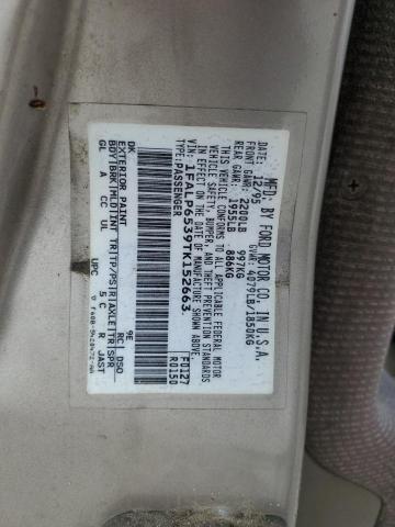 1FALP6539TK152663 - 1996 FORD CONTOUR GL BEIGE photo 12