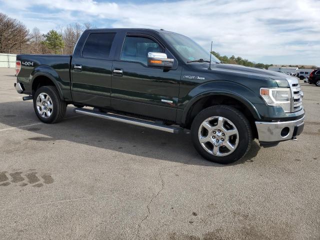 1FTFW1ET3EFD14019 - 2014 FORD F150 SUPERCREW GREEN photo 4