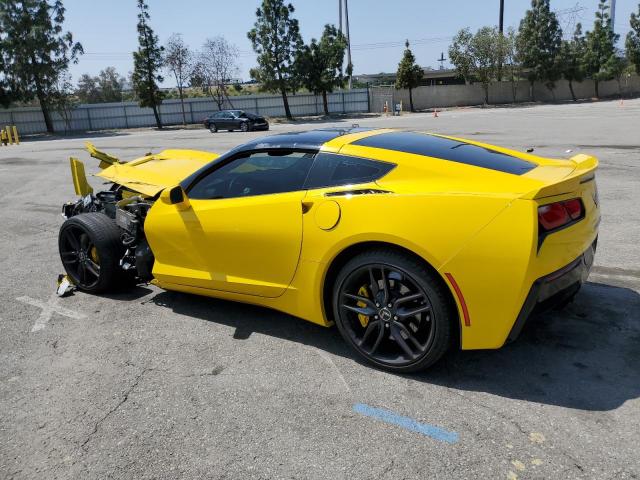 1G1YL2D74E5128144 - 2014 CHEVROLET CORVETTE STINGRAY Z51 3LT YELLOW photo 2