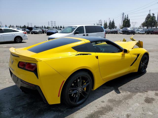 1G1YL2D74E5128144 - 2014 CHEVROLET CORVETTE STINGRAY Z51 3LT YELLOW photo 3