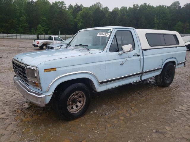2FTCF10EXBCA72784 - 1981 FORD F100 BLUE photo 1