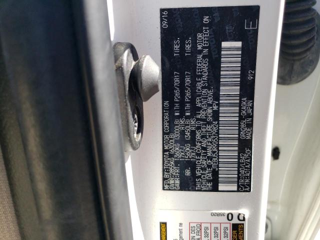 JTEBU5JR9G5379824 - 2016 TOYOTA 4RUNNER SR5/SR5 PREMIUM 白色 照片 13