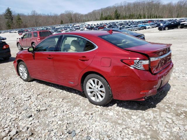 JTHBW1GG4D2028408 - 2013 LEXUS ES 300H RED photo 2