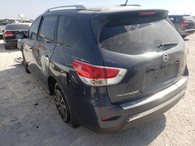 5N1AR2MM5FC711361 - 2015 NISSAN PATHFINDER S BLUE photo 3