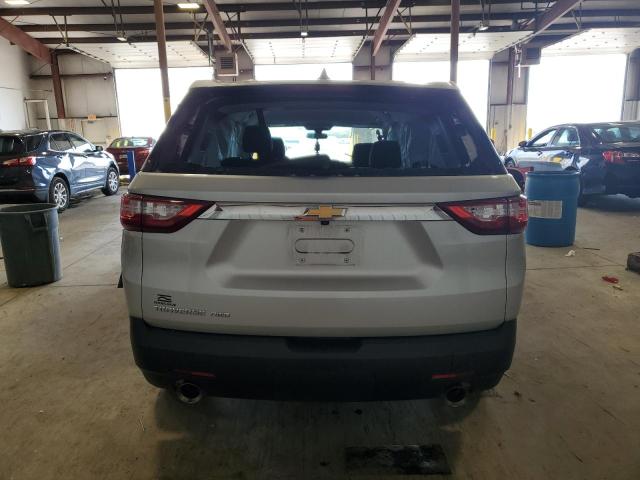 1GNEVFKW4MJ136456 - 2021 CHEVROLET TRAVERSE LS SILVER photo 6