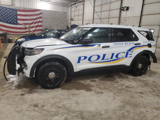 1FM5K8AB1MGB35303 - 2021 FORD EXPLORER POLICE INTERCEPTOR 白色 照片 1