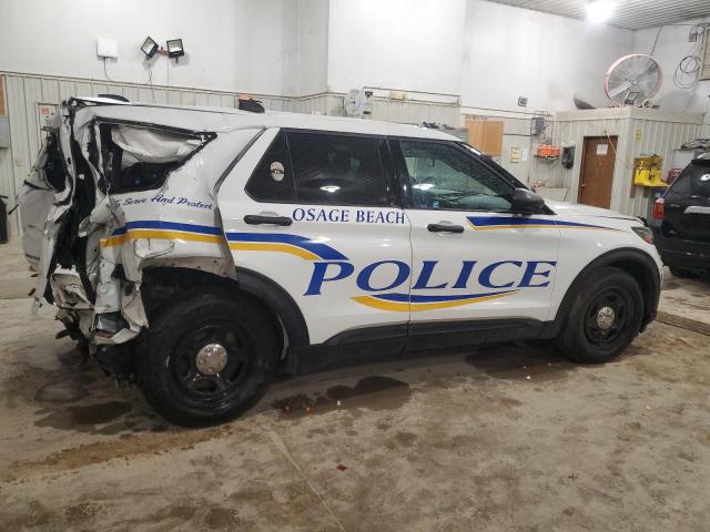 1FM5K8AB1MGB35303 - 2021 FORD EXPLORER POLICE INTERCEPTOR 白色 照片 3