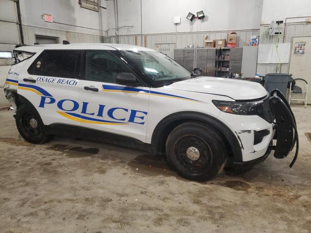 1FM5K8AB1MGB35303 - 2021 FORD EXPLORER POLICE INTERCEPTOR 白色 照片 4