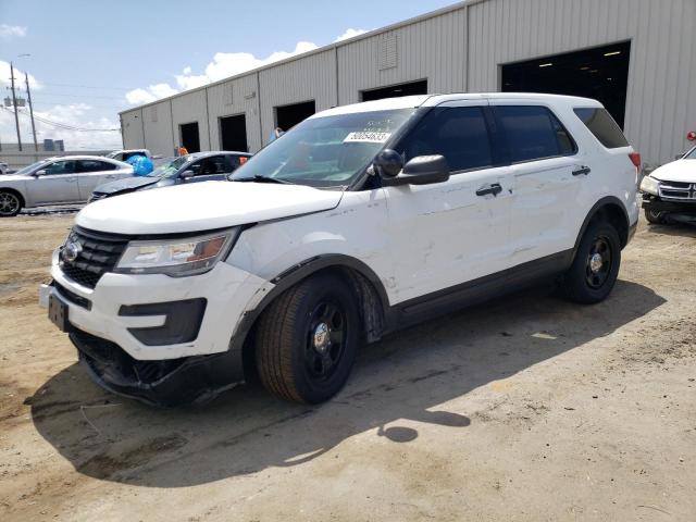 1FM5K8AR6JGB92315 - 2018 FORD EXPLORER POLICE INTERCEPTOR TWO TONE photo 1