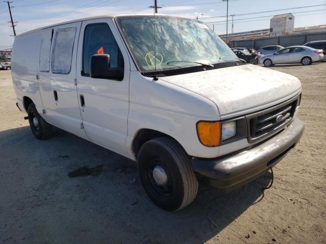 1FTRE14W86DA44018 - 2006 FORD ECONOLINE E150 VAN WHITE photo 1