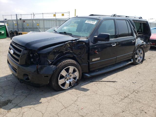 1FMFK20507LA66645 - 2007 FORD EXPEDITION EL LIMITED BLACK photo 1