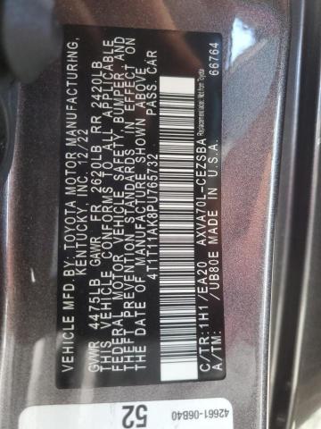 4T1T11AK8PU765732 - 2023 TOYOTA CAMRY SE NIGHT SHADE GRAY photo 13