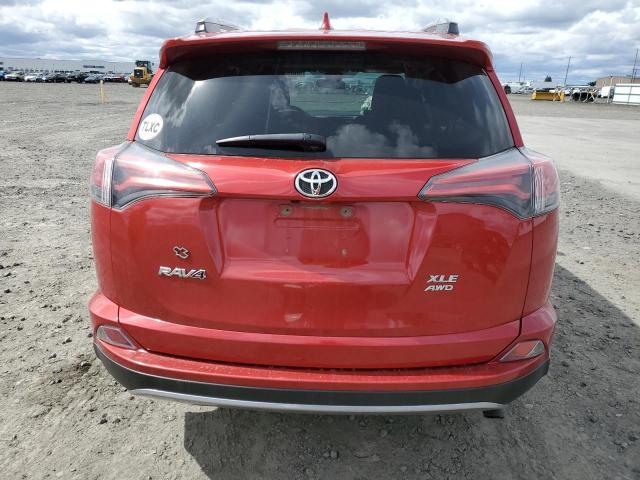 2T3RFREV1HW661722 - 2017 TOYOTA RAV4 XLE RED photo 6