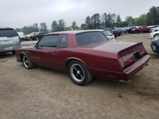 1G1GZ37G6FR188299 - 1985 CHEVROLET MONTE CARL BURGUNDY photo 2