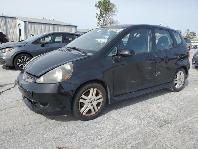 JHMGD386X7S063746 - 2007 HONDA FIT S შავი ფოტო 1