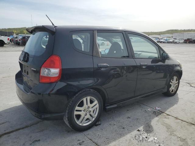 JHMGD386X7S063746 - 2007 HONDA FIT S შავი ფოტო 3