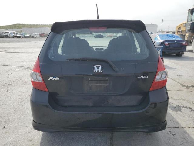 JHMGD386X7S063746 - 2007 HONDA FIT S შავი ფოტო 6