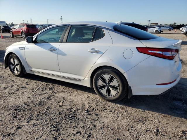 KNAGM4AD0D5058627 - 2013 KIA OPTIMA HYBRID WHITE photo 2