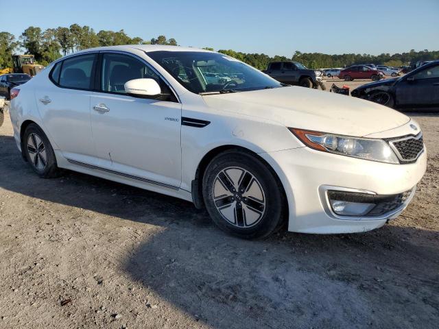 KNAGM4AD0D5058627 - 2013 KIA OPTIMA HYBRID WHITE photo 4