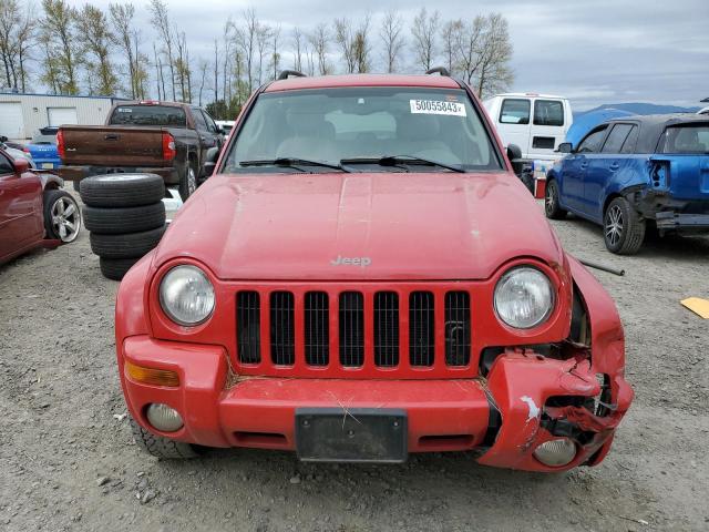 1J4GL58K13W556595 - 2003 JEEP LIBERTY LIMITED RED photo 5