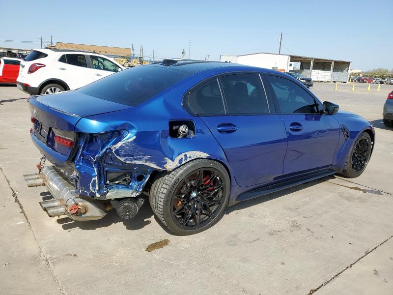 WBS23HJ05SFU04434 - 2025 BMW M3 COMPETITION BLUE photo 3