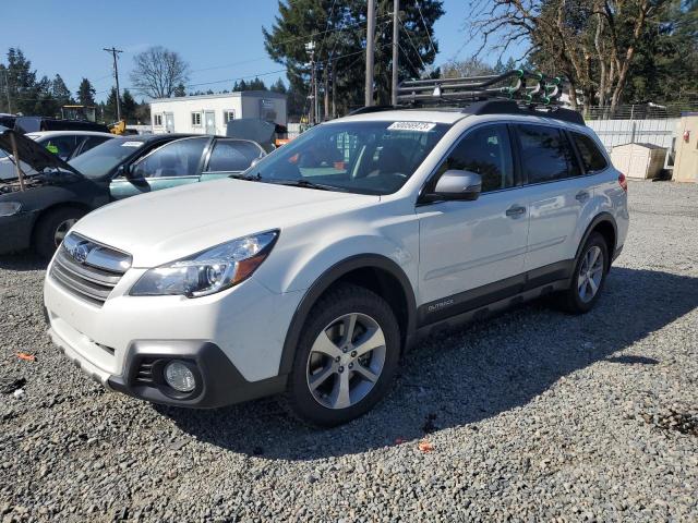 4S4BRDPCXE2219528 - 2014 SUBARU OUTBACK 3.6R LIMITED WHITE photo 1