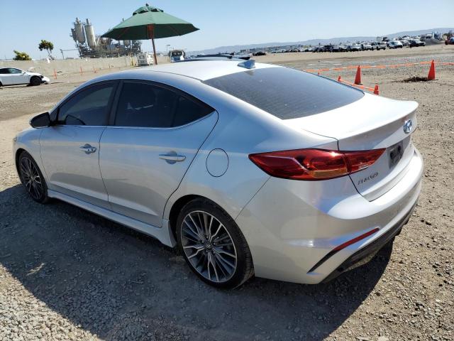 KMHD04LB0JU498891 - 2018 HYUNDAI ELANTRA SPORT SILVER photo 2