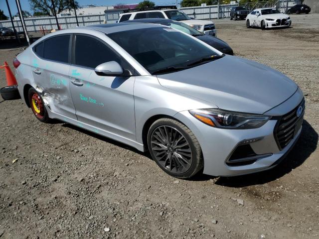 KMHD04LB0JU498891 - 2018 HYUNDAI ELANTRA SPORT SILVER photo 4